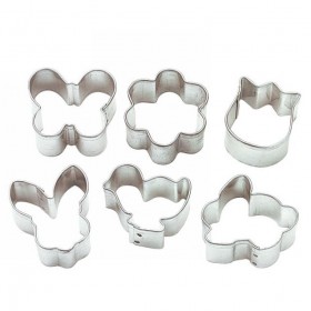 Комплект метални кутери "Великден" - 6 елемента